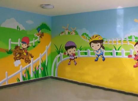 南丹幼儿园墙体彩绘制作流程及注意事项